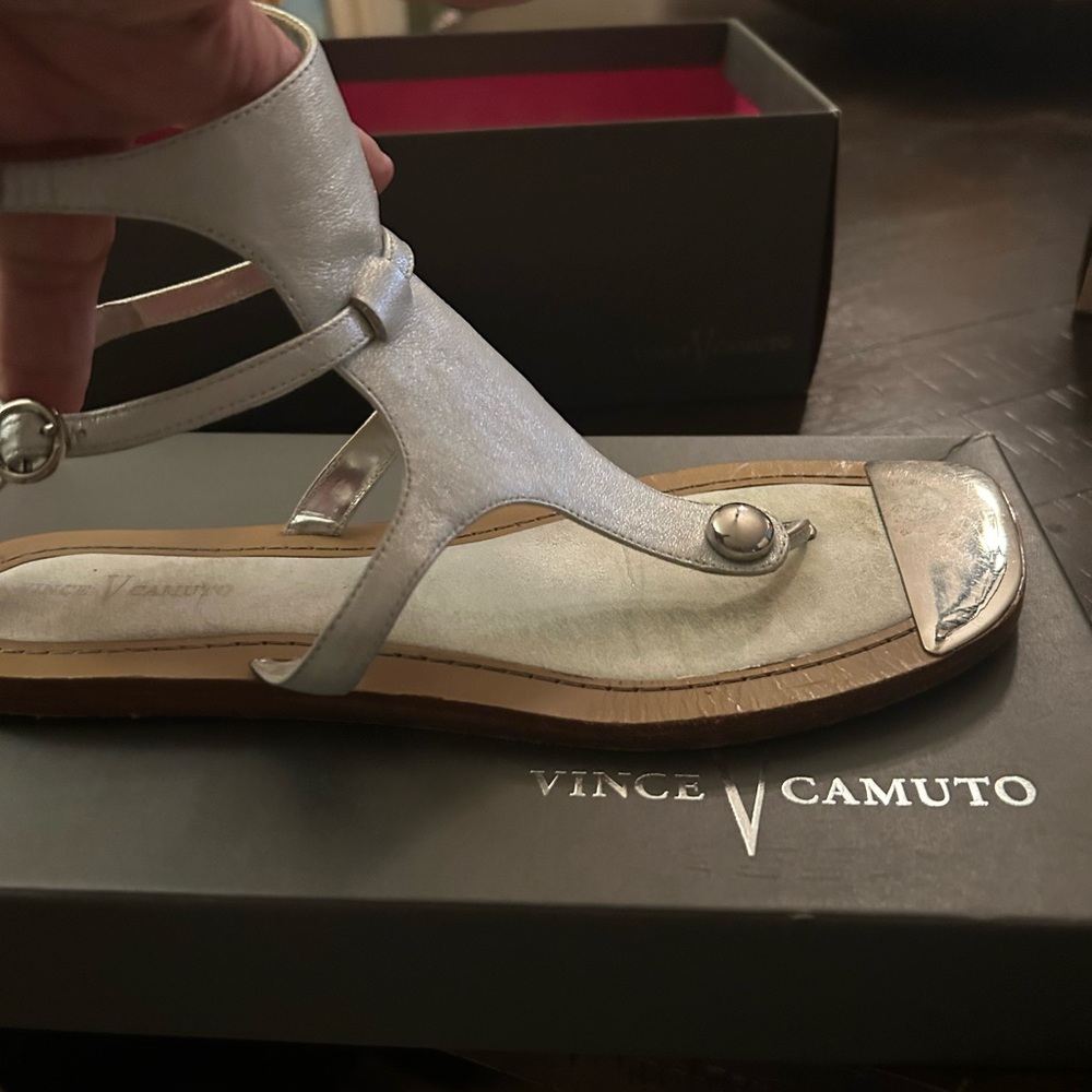 Vince Camuto Silver Gladiator Sandal
